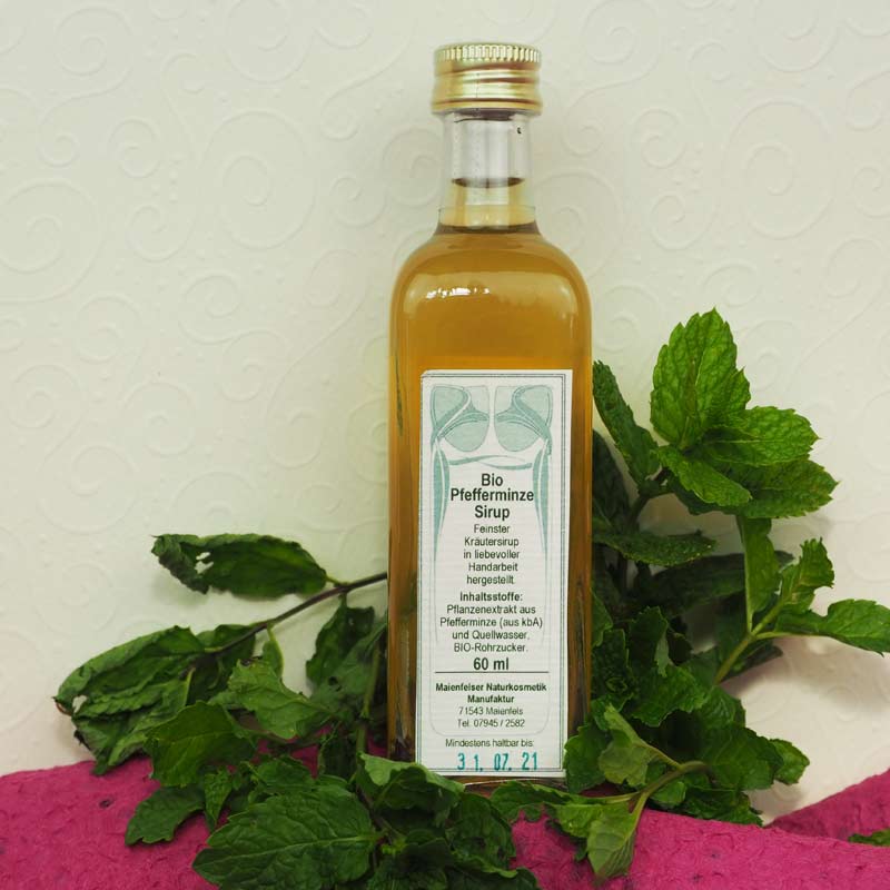 Pfefferminze-Sirup Bio (60 ml)