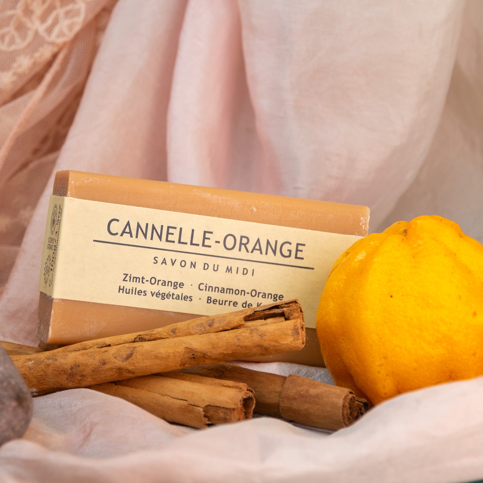 Zimt-Orange - französische Seife (100 g)